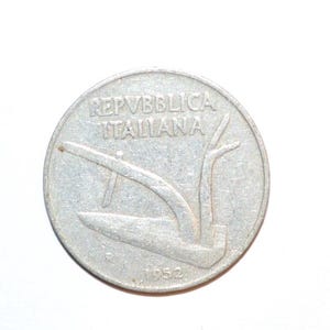 Italia, 10 Lire, 1952., Moneta