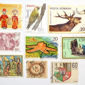 World - Lot Of 9 Old Stamps - Used