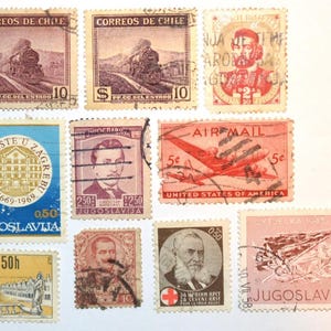 World - Lot Of 10 Old Stamps - Used