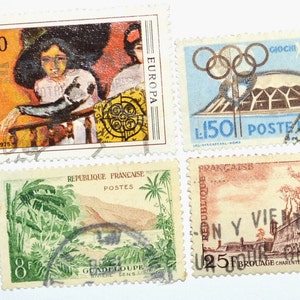 World - Lot Of 4 Old Stamps - Used