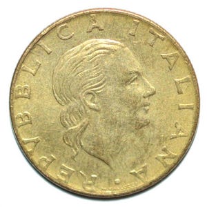 Italien, 200 Lire 1991. Münze