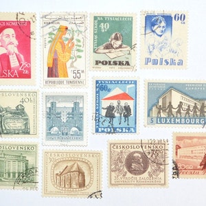 World - Lot Of 12 Old Stamps - Used