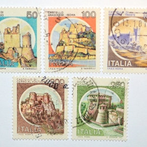 Italy Lot Of 5 Old Stamps - Used