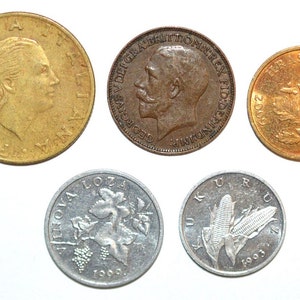 Lote Monedas Antiguas 5PZs