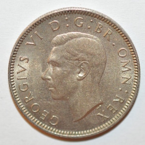 United Kingdom, One Shilling Scottish Type, King George VI, 1948., Silver Coin