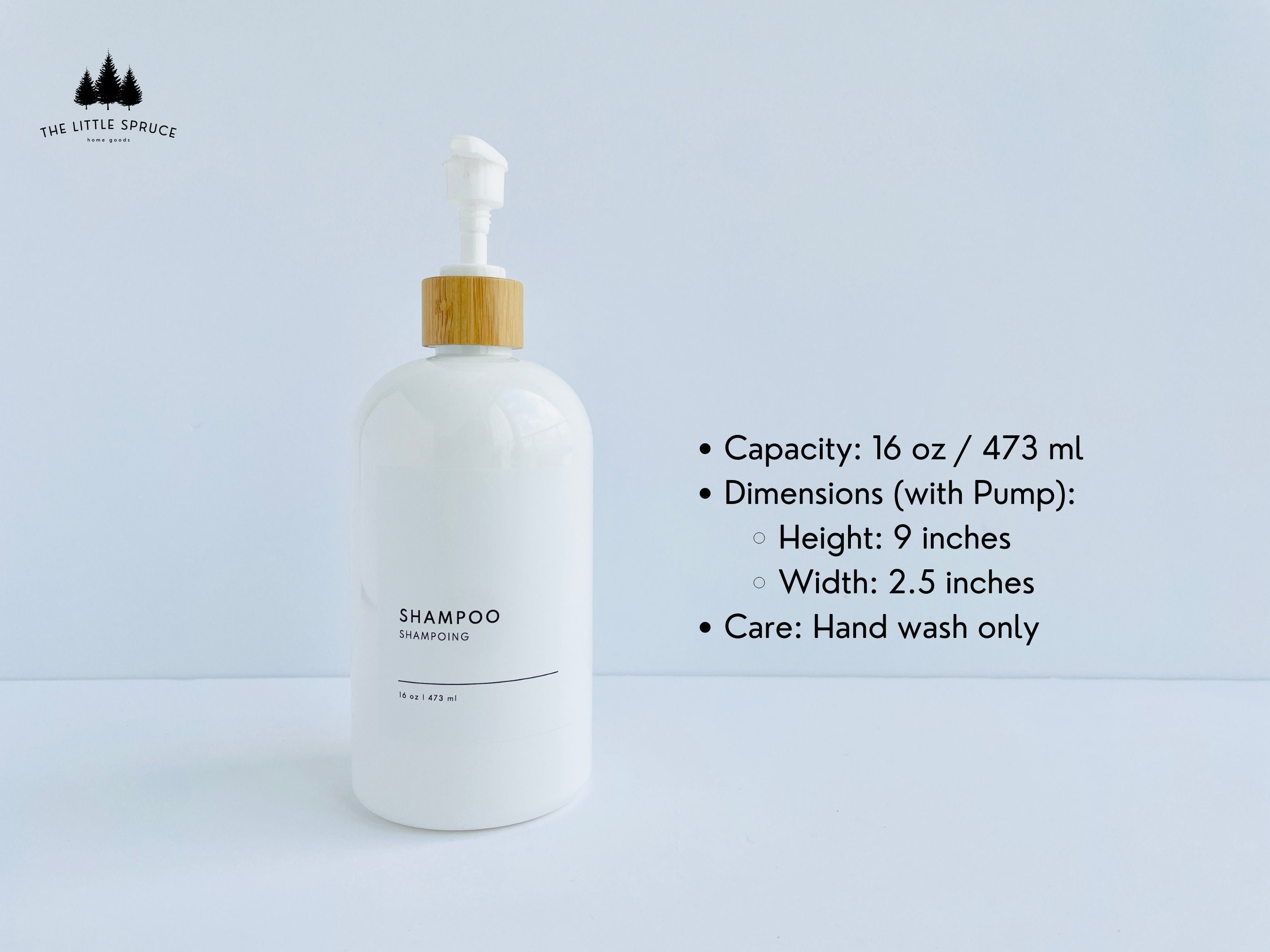 White PLASTIC Shampoo and Conditioner Bottles Custom Labels Etsy Canada