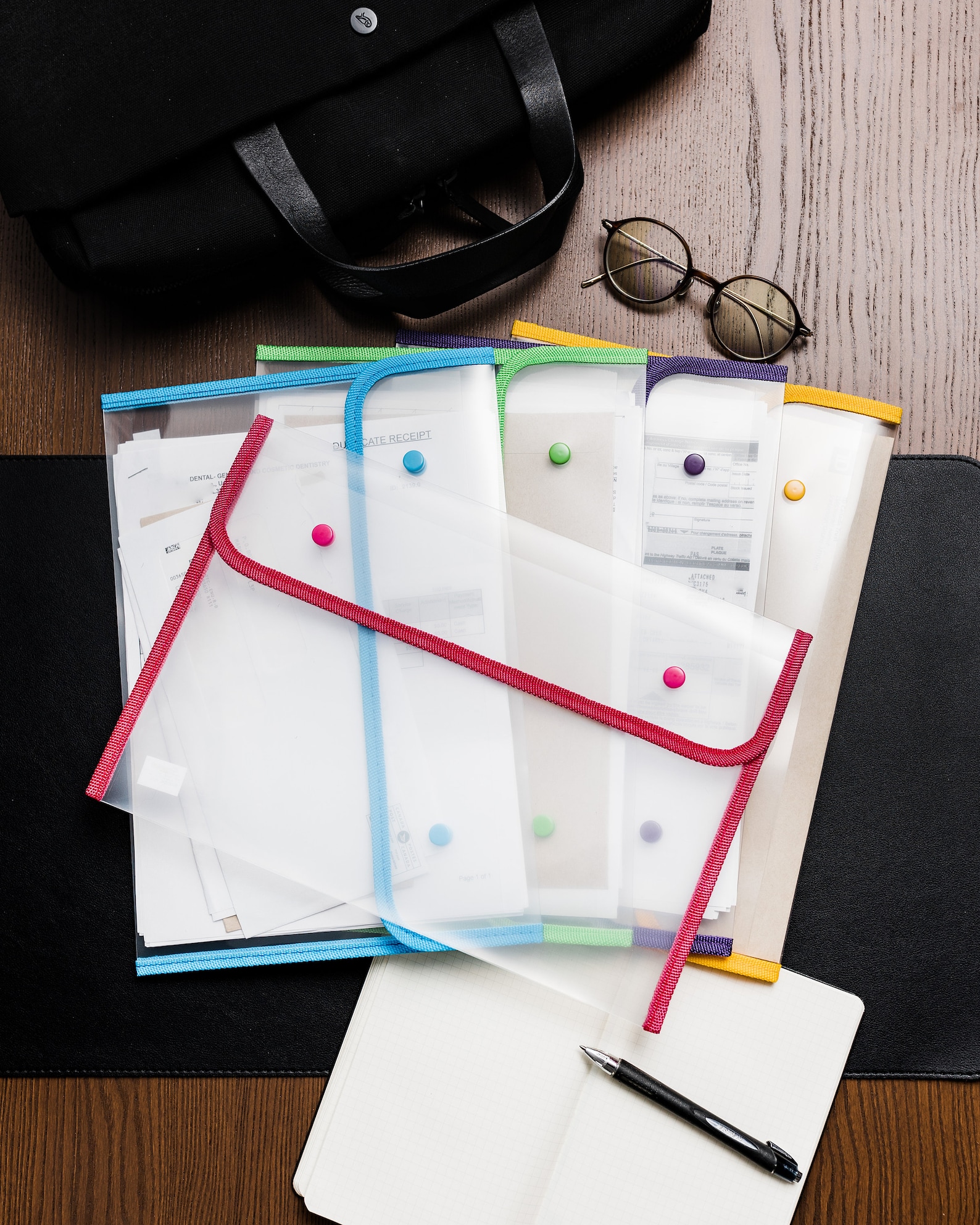 Filing Document Sticker Set of 5 Clear Folder Organizer, Document Holder, Sticker Organizer ...