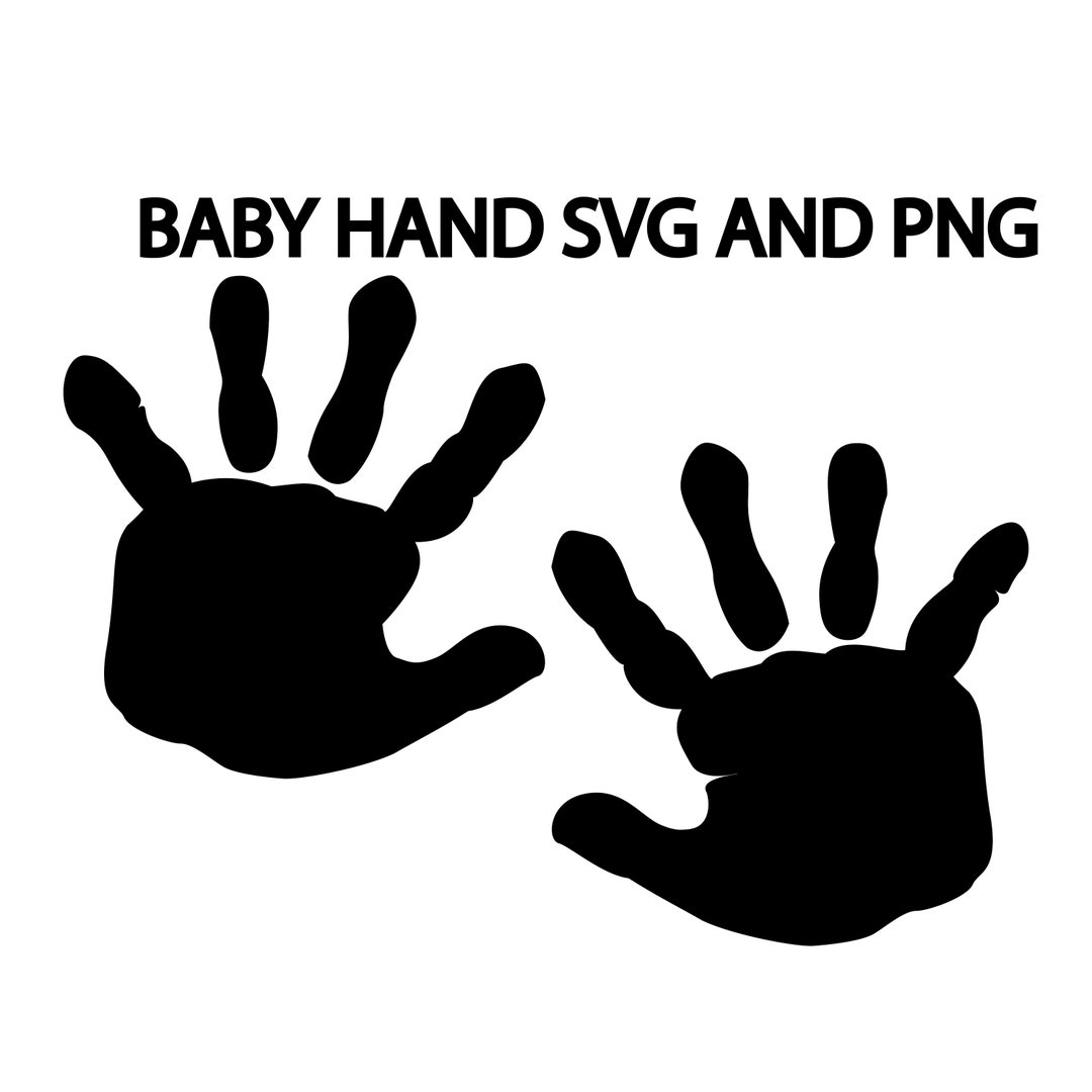 Baby Handprint SVG Baby Handprint Baby Handprints Baby Etsy Canada