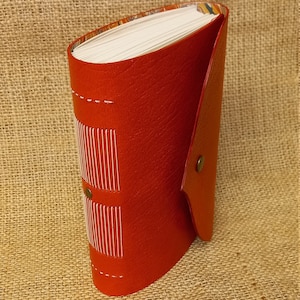 A6 Notebook - Rood Lederen notitieboekje - Dagboek - Dagboek - Verjaardagscadeau - Valentijnscadeau - Reisdagboek.