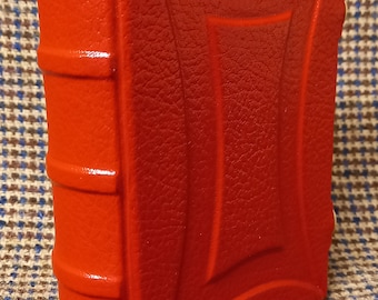 A5 Red Leather Journal - Unique one of a Kind. Journal, Notebook, Diary, Gothic book, Goth book, Lifestyle journal