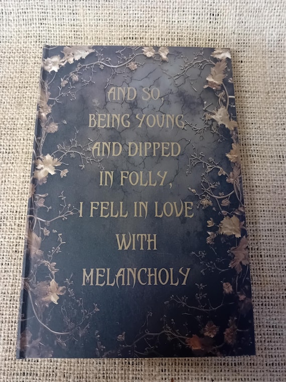 Gothic Notebook with quote from Poe