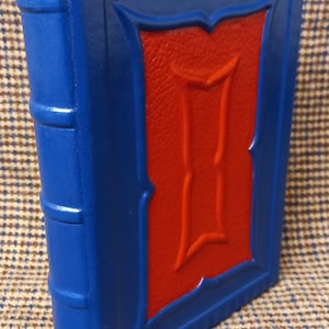 A5 Journal - Notebook - Blue & Red leather - Journal - lifestyle journal - Travel journal - Gothic book - Grimoire