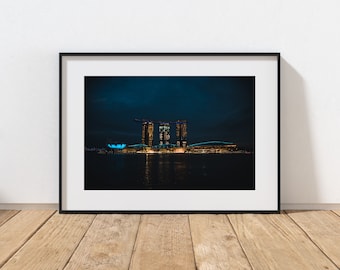 MARINA BAY SANDS - Singapore Photo Print, Unframed - Original Wall Art, Home Decor, Unique Gift