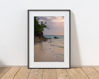 SONNENAUFGANG IM PARADIES - Thailand Strand Sonnenaufgang Fotodruck, ungerahmt - Original Wandkunst, Wohnkultur, Einzigartiges Geschenk