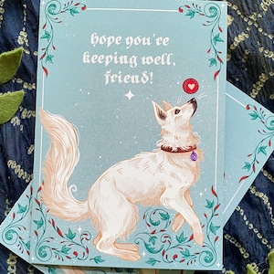 Scratch Baldur's Gate 3 GREETING CARD | BG3 Valentine | "Hope you're keeping well, friend!"