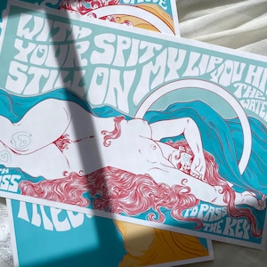 Kate Bush Inspired Pin-Up Posters | 1960s Style Classical Art Inspired Pin-Ups