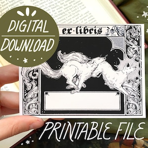 Hounds Ex Libris | DIGITAL DOWNLOAD | Illustrated Woodcut Dog Themed Bookplates | PRINTABLE