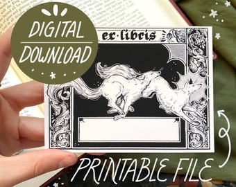 Ex Libris de perros / DESCARGA DIGITAL / Ex Libris ilustrados con temática de perros / IMPRIMIBLES