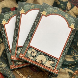 Vintage Medieval Illuminated Manuscript Frame Journal Pages