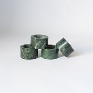 Round Marble Napkin Rings, Table decor, Christmas Table decor