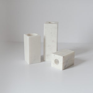 2-in-1 Marble Candleholders - Set of 3 , Table setting, christmas gift