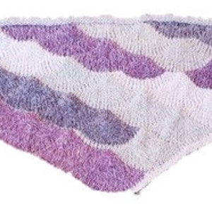 Seashell Shawl Pattern to Machine Knit in Three Gauges by Diana Sullivan image 6