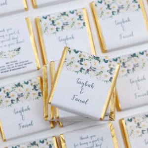 Personalisierte Schokolade Hochzeit Gastgeschenke Handmade Square Geschenk Luxus Schokolade