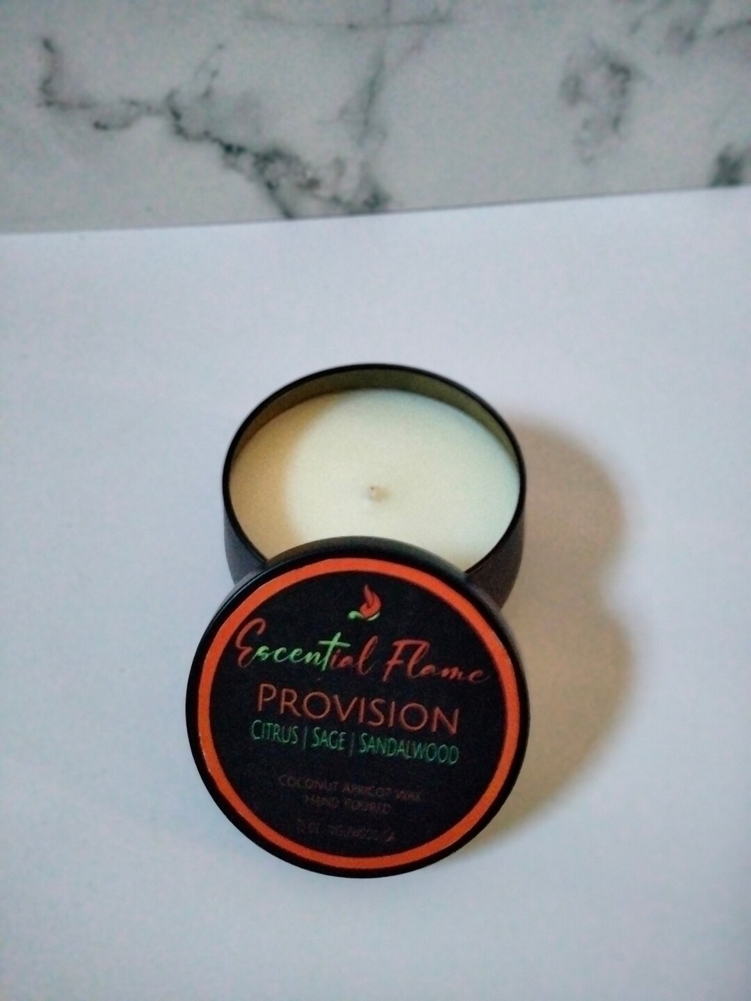 Provision Luxury Coconut Apricot Wax Candle Etsy