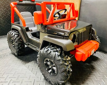 Kids' electric vehicle all-terrain rim and tire set