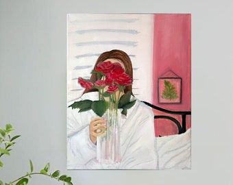 A Rose By Any Other Name - Original Acrylic Painting on 16x20 Gallery Wrapped Canvas