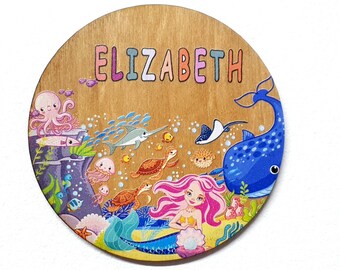 Nombre Cup Board Cocina náutica Decoración Juguete para bebés Regalo personalizado para bebés Regalos para niños pequeños 1 año Regalo de 1er y 2do cumpleaños para el hijo