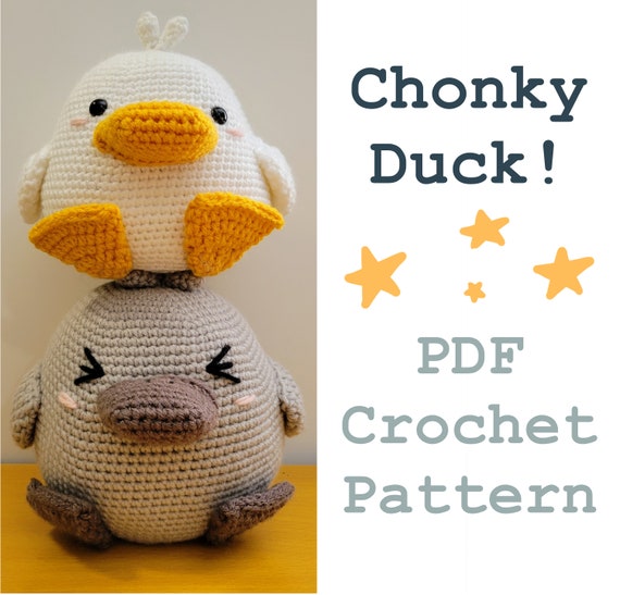 Chonky Duck Digital PDF Crochet Pattern | Etsy