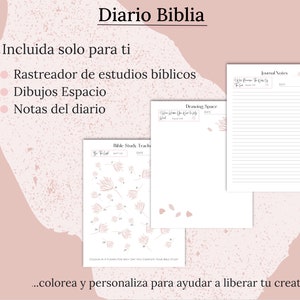 Diario Biblia Imprimible, Diario Biblia, Spanish Prayer Journal Printable, Bible Study Planner Spanish, Bible Study Guide, PDF image 3