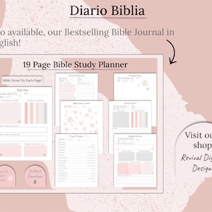 Diario Biblia Imprimible, Diario Biblia, Spanish Prayer Journal Printable, Bible Study Planner Spanish, Bible Study Guide, PDF image 7