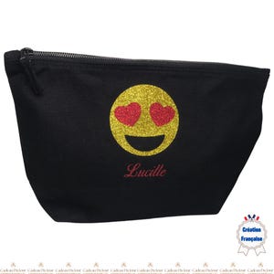 Estojo grande de algodão grosso - Personalizável - Armazenamento prático e versátil - Ideia de presente para mulheres