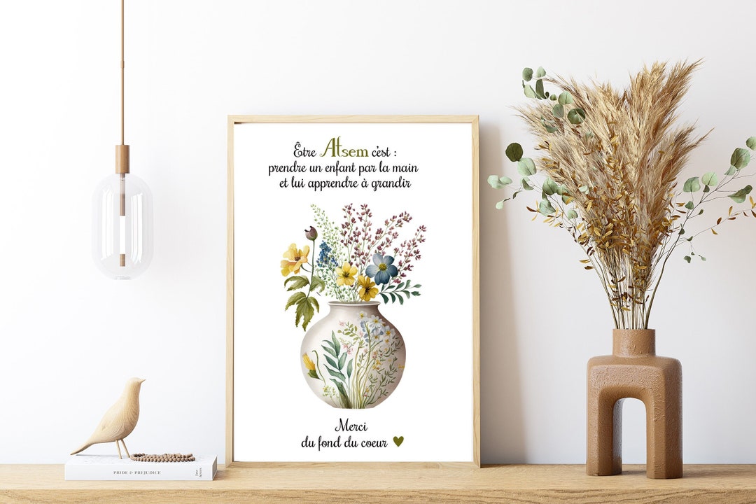 Affiche de remerciement A4 Personnalisée, Made in France, idéale pour