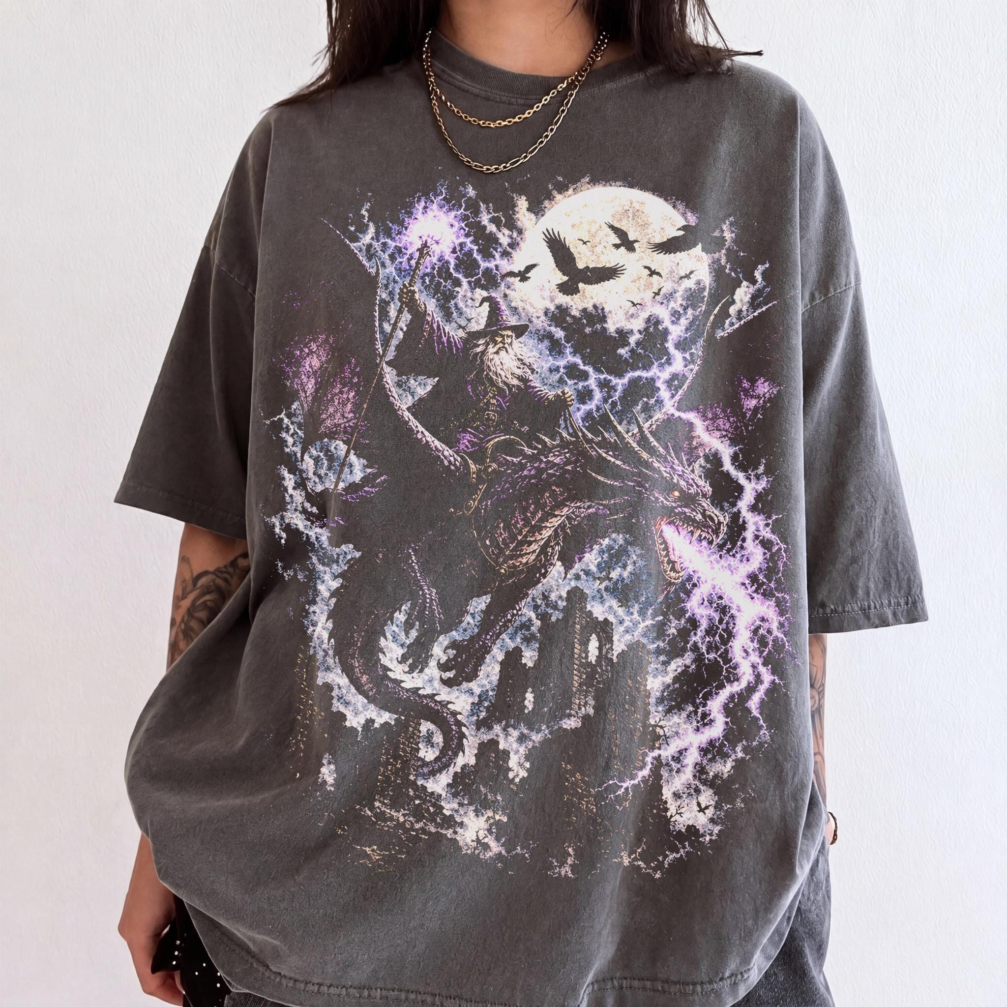 Vintage Dragon Shirt 90s - Etsy