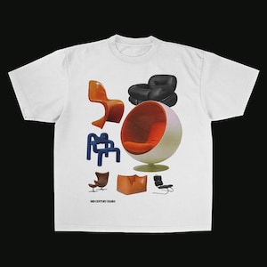 Vintage 90s Mid Century Chairs Graphic Tee