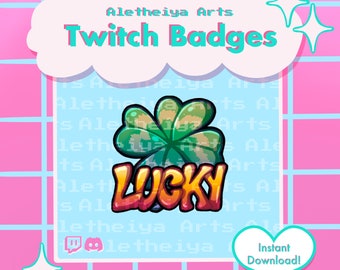 Twitch Emote Lucky / Luck Pull Clover Icon / Transparent PNG Emoji for Discord and Twitch / Custom Stream Emotions / Meme Emote