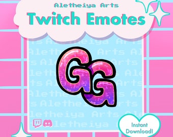 Twitch Emote GG / Good Game Icon / Transparent PNG Emoji for Discord and Twitch / Custom Stream Emotions / Meme Emote