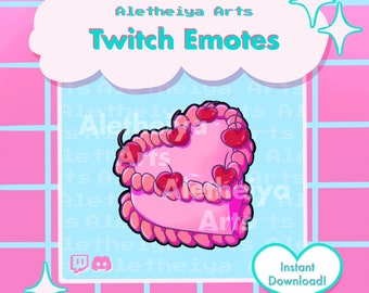 Birthday Cake Twitch Emote / Sweet Candy Chat Icon / Transparent PNG Emoji for Discord & Twitch / Custom Stream Emotions / Party Meme Emote