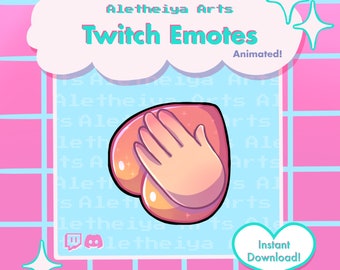 Slap that Peach Animated Twitch Emote / Peachy Spank Icon / Transparent PNG Emoji Discord & Twitch / Custom Stream Emotions / Meme Emote