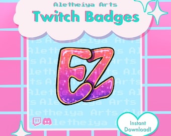 Twitch Emote EZ / Easy Good Game Icon / Transparent PNG Emoji for Discord and Twitch / Custom Stream Emotions / Meme Emote