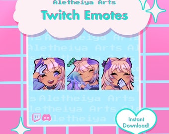 Kokomi Twitch Emote Genshin Impact / Mihoyo Chibi Icon Set / Transparent PNG Emoji Discord and Twitch / Custom Stream Emotions / Meme Emote