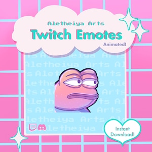 Sideeye Pepe Geanimeerde Twitch Emote / Kikker zijoogpictogram / Transparante PNG Emoji Discord & Twitch / Custom Stream Emotions / Meme Emote