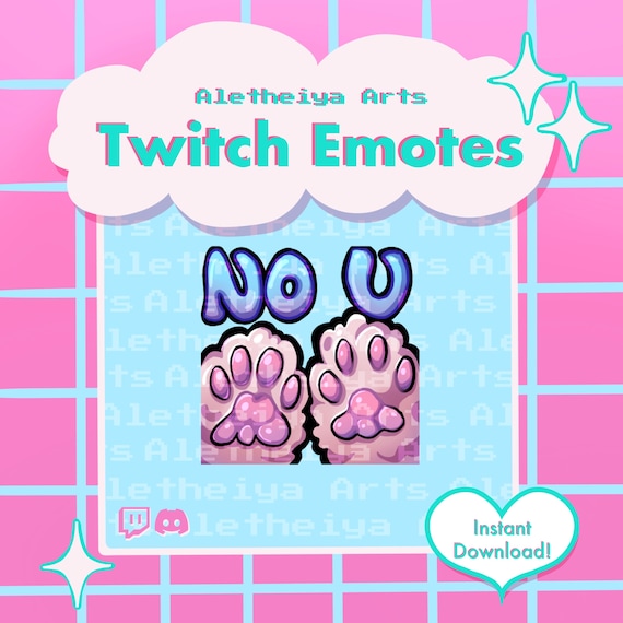 Twitch Emote No U / No You Icon / Transparent PNG Emoji for | Etsy