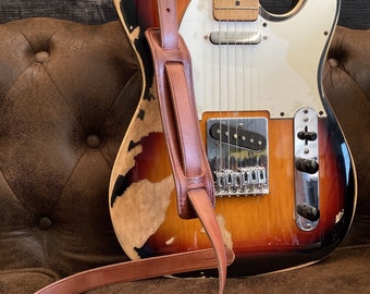 Blackguard, Telecaster, Broadcaster strap . Reproduction of Blackguard Strap - Early 50's Fender - Aged and  Distressed