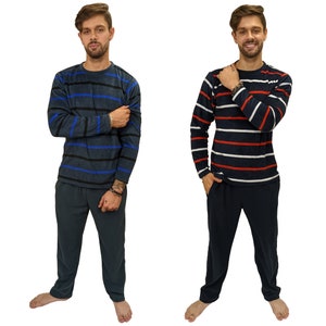 SaneShoppe Ensemble de pyjama en polaire thermique pour homme bas a carreaux chauds vetements de detente 180 gsm Etsy Canada