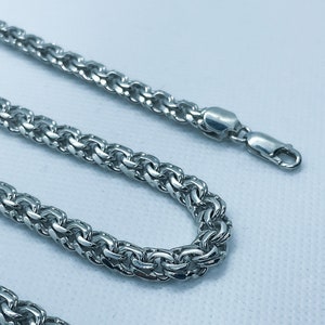 Bismark Chain 925, Bismarc Sterling Silver, Handmade Chain/Necklace, Gift for him/her, for men/women,  Godfather Gift