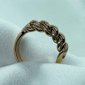 Traditional Latvian ring, 14k 585 gold Namejs ring (Nameja gredzens) S size, for women, Latvian jewelry,